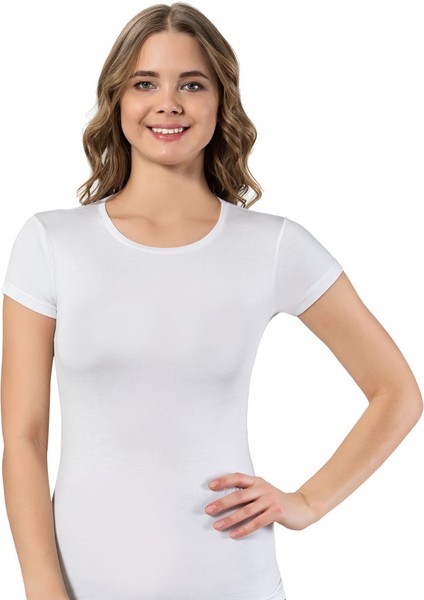 Bayan 6022 Kısa Kol T Shirt