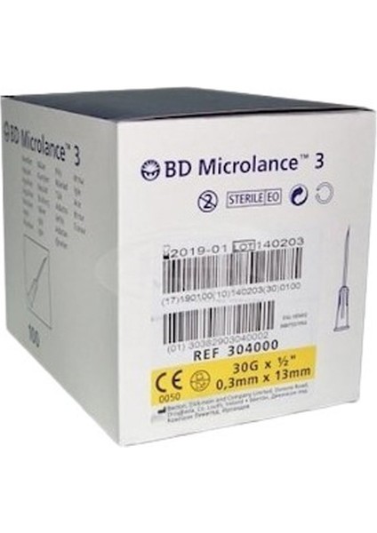 Mezoterapi Microlance Sarı Iğne Ucu 30g 100 Adet