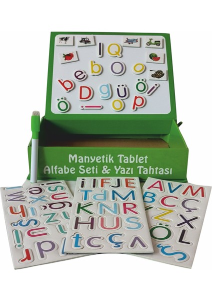 Manyetik Tablet Alfabe Seti ve Yazı Tahtası