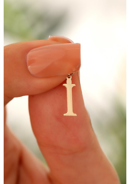 14 Ayar Altın I Harfi Harf Kolye Ucu