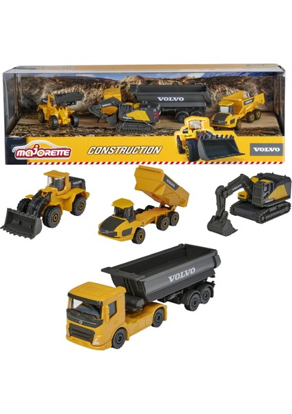 1:64 Giftpack 4'lü Araçlar Serisi Volvo Construction
