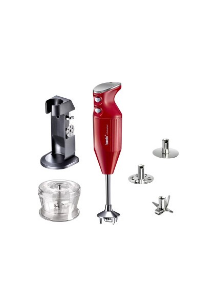 M200 Deluxe Blender Seti C Gövde 200 W Kırmızı Metalik-Krom