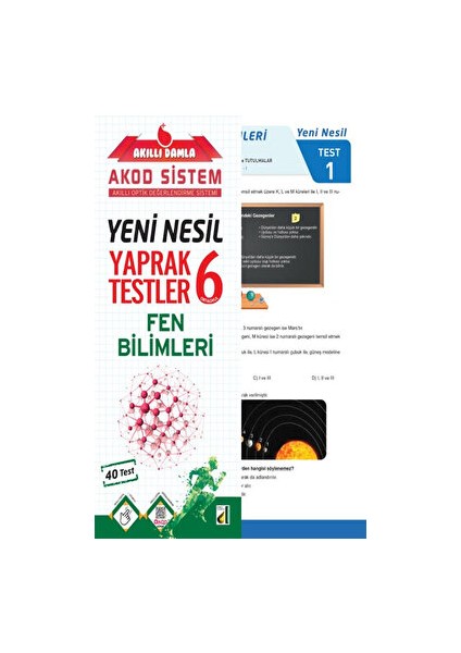 Akıllı Fen Bilimleri Yeni Nesil Yaprak Testler - 6. Sınıf