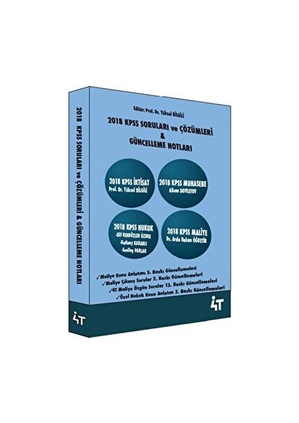 4T Yayınları 2018 KPSS Soruları ve Çözümleri