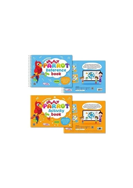 Pembe Patikler Lovely Parrot Reference - Activity Book (2 Kitap - Puzzle Hediyeli)