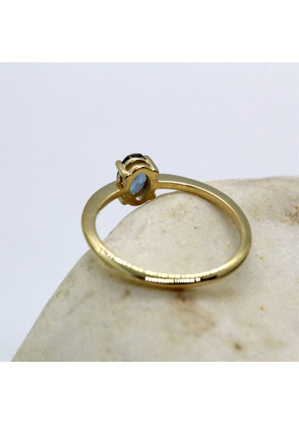 Tektaş Altın Yüzük - 14 Ayar Altın Oval 0.70 Ct Zultanit Taşlı Evlilik Teklifi Yüzüğü - Hediyelik indirimleri