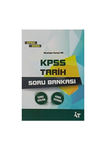 2020 KPSS Tarih Soru Bankası