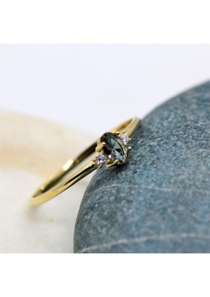 Gümüş Yüzük - 0.70 Ct Sultanayt 0.10 Pırlanta(Signity)Tria Evlilik Teklifi 925 Ayar Gümüş Yüzük-Hediye Gümüş Yüzük modelleri