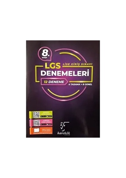 Karekök Yayıncılık 8. Sınıf LGS 12 Deneme