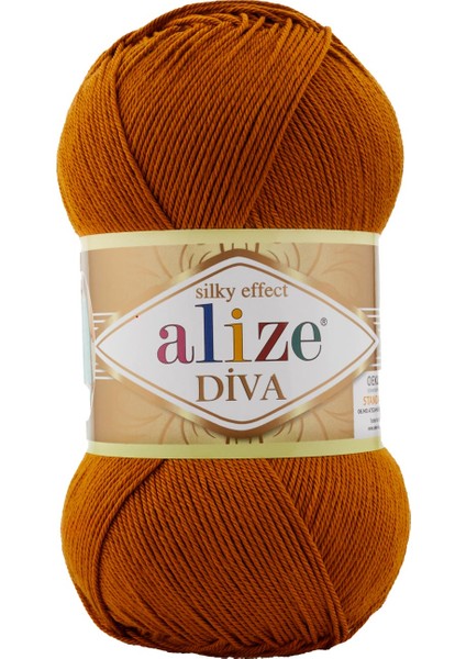 Diva Merserize Ip Yazlık Bikini Bustiyer Bluz Örgü Ipi 234 Tütün