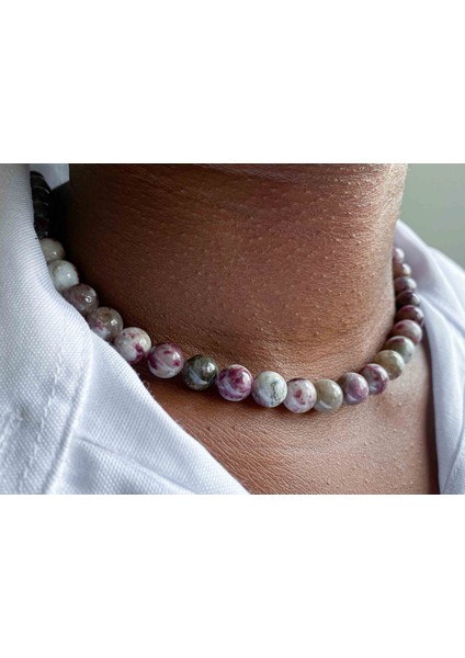 Çiçek Turmalin Kolye 8 mm fiyatları