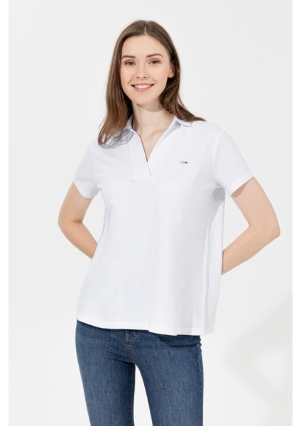 Kadın Beyaz Basic T-Shirt 50253141-VR013