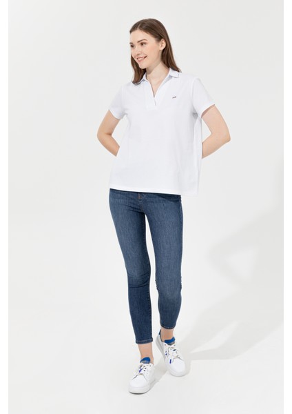 Kadın Beyaz Basic T-Shirt 50253141-VR013 fırsatları