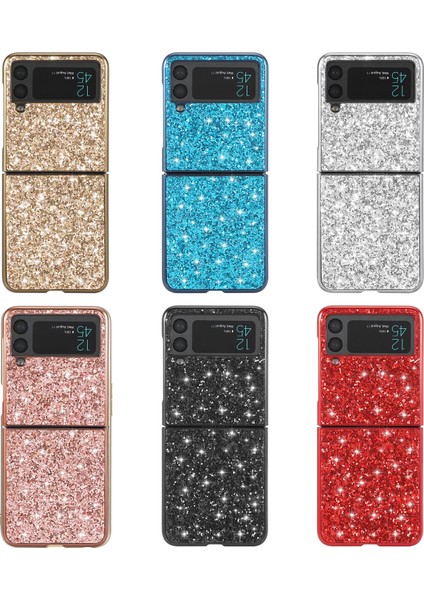 Xphone Store Samsung Galaxy Z Flip4 Pembe Için Glitter Powder Tpu Kılıfı (Yurt Dışından)