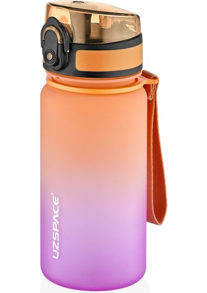 350 ml Gradyan Tritan Spor ve Okul Matara - Turuncu ve Mor