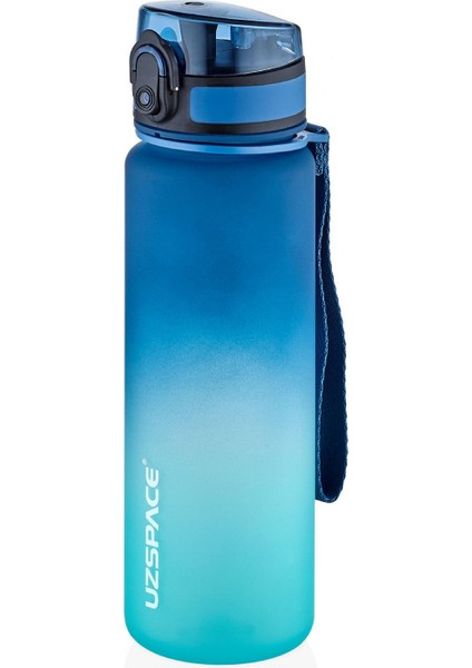 500 ml Mavi ve Yeşil Gradyan Spor, Okul ve Günlük Su Matarası