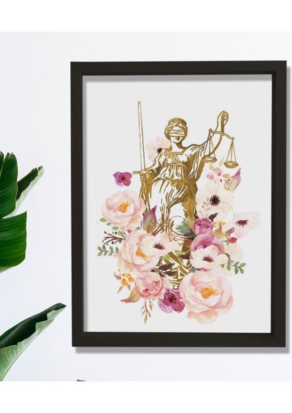 Lady Justice Baskı, Avukat Hediyesi, Avukat Büro Dekoru