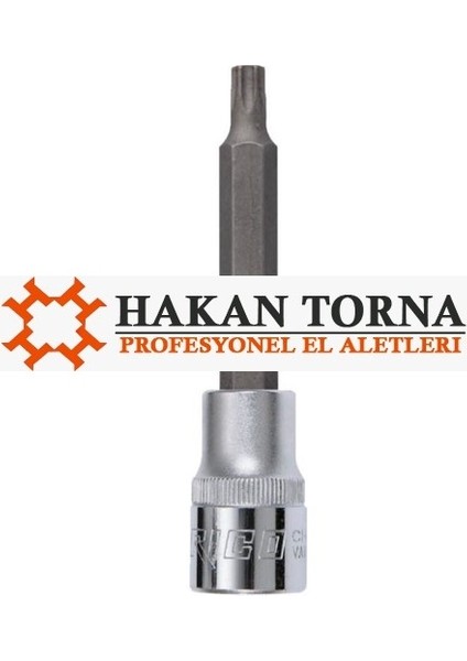 1/2 Uzun T25 Lokmalı Torx Bits Uç Lokma T 25 Tekne