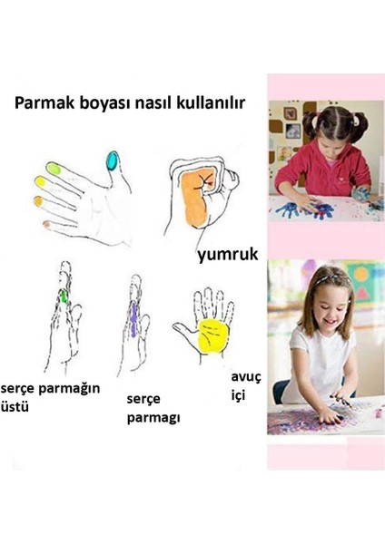 Parmak Boyası 6 Renk 1 Paket My Dido 6 Lı Parmak Boyası 1 Paket