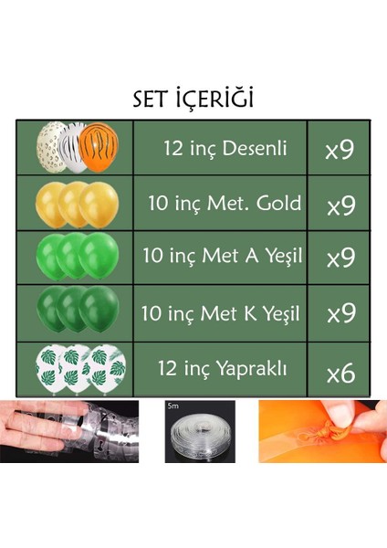 Safari Balon Zinciri Seti Konsept 11