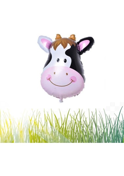 Safari Kafa Inek Folyo Balon 55 cm - 22 Inç