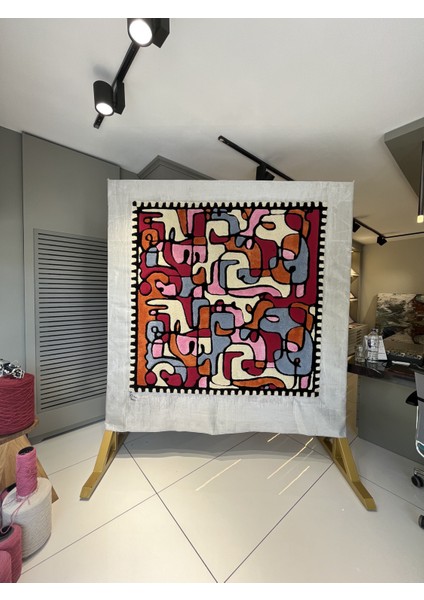 Grafik Desenli Özel Tasarım El Dokuması Hand-Tufted Halı indirimleri
