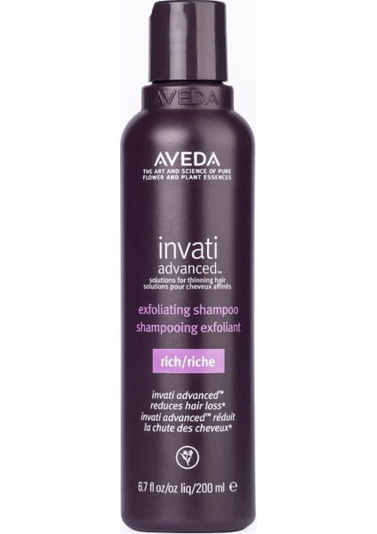 Invati Advanced Exfoliating Rich Zengin Doku Şampuan 200 Ml
