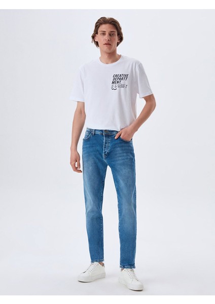 Erkek Lumıs Y Normal Bel Dar Paça Slim Jean Pantolon