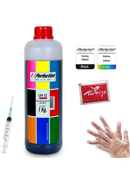 Epson Ecotank L6160 L6170 L6190 Yazıcı Uyumlu Mürekkep 1 kg Kırmızı