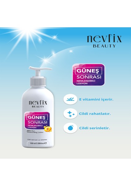 Güneş Sonrası Nemlendirici Losyon 100ML E Vitamin