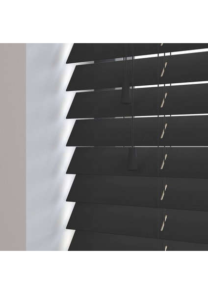 Ahşap Jaluzi Perde 50MM, Ahşap Perde, Ahşap Panjur Perde, Siyah modelleri