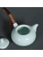 El Yapımı Japon Tarzı Celadon Çaydanlıklar Seramik Kung Fu Çay Seti Ahşap Saplı Çin Porselen Chinaware Çay Su Isıtıcısı | Set Çay | Set Woodtea Setleri Porselen 2