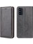 Samsung Galaxy F52 5g Gray Için Pu Phone Kılıfı 4