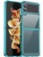 Samsung Galaxy Z Flip4 Için Renkli Akrilik + Tpu Kılıfı 5g Şeffaf Mavi 1