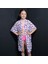 Paredora Mor Salkım Puantiyeli Anne Kız Kimono Pareo 4