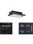 Siyah Aspiratörlü Kristal Plus Ankastre Set (B66-SF2(MT) + KO-40TAHDF + DS6-905S) 1