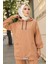 Camel Önü Etiketli İki İplik Tesettür Takım 5