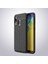 Galaxy A20 Kılıf Deri Dokulu Kamera Korumalı Silikon - Siyah 1