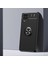 Galaxy A12 Kılıf Yüzüklü Silikon Range - Siyah 1