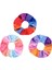 3/6 Parça Saç Bandı Kızlar Kadın -Velvet Elastics Saç Bantları Scrunchies - Rainbow (Yurt Dışından) 2