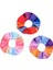 3/6 Parça Saç Bandı Kızlar Kadın -Velvet Elastics Saç Bantları Scrunchies - Rainbow (Yurt Dışından) 3