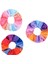 3/6 Parça Saç Bandı Kızlar Kadın -Velvet Elastics Saç Bantları Scrunchies - Rainbow (Yurt Dışından) 5