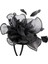 2xlady Çiçek Fascinator Şapka 1920S Gelin Kafa Kokteyl Parti Siyah (Yurt Dışından) 2