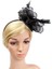 2xlady Çiçek Fascinator Şapka 1920S Gelin Kafa Kokteyl Parti Siyah (Yurt Dışından) 4