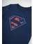 Erkek Çocuk Lacivert Superman Baskılı Pamuk Tişört 2