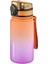 350 ml Gradyan Tritan Spor ve Okul Matara - Turuncu ve Mor 1