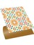 Kendinden Yapışkanlı Turuncu Çiçek Bahçesi Desenli Pvc Karo 30x30 cm 4 Adet 0,36 M2 1