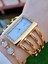 Çelik Swarovski Taşlı Özel Altın Kaplama Elite Modeli 30 mt Su Geçirmez+Bileklik Lady Wristwatch RES.170091-A 2