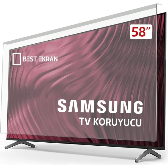 Best Ekran Samsung 58 Inç Ekran Koruyucu OLED QLED Crystal Neo 4K-8K Smart Uhd Full HD uyumlu
