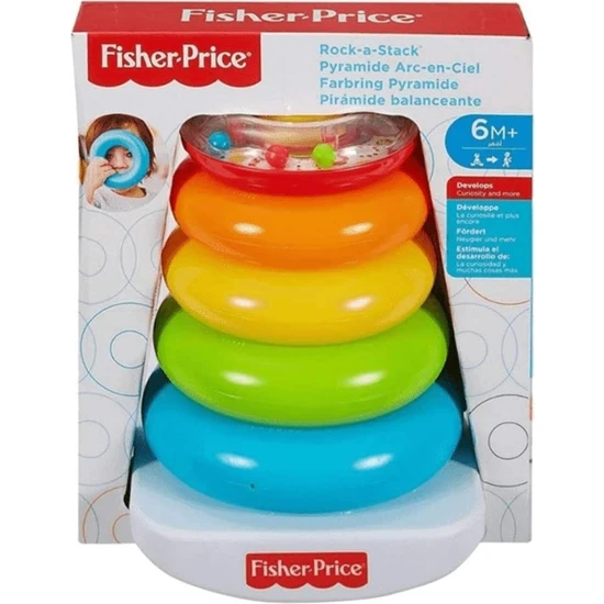 Fisher Price Renkli Halkalar, Üst Üste Dizilebilir, 5 Adet